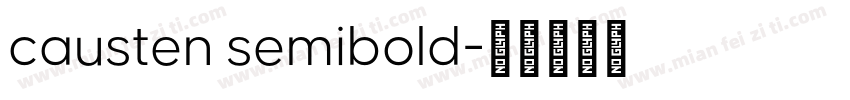 causten semibold字体转换